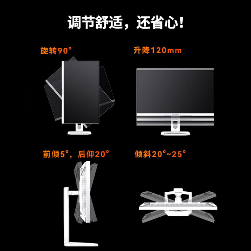 联合创新 INNOCN 27英寸4K屏幕MiniLED设计办公电脑显示器27M2U-D - 图0