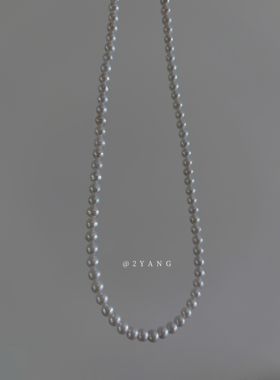 「月光变奏曲」天然珍珠项链女小众气质秋冬穿搭单品百搭学生通勤