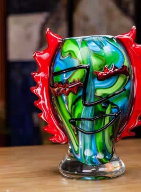 穆拉诺毕加索人脸摆件