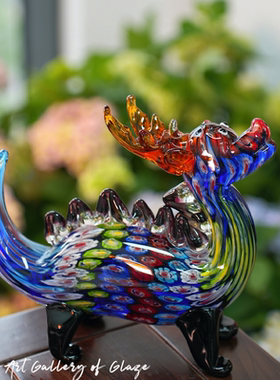 卡罗尔人间遗珠万花生肖琉璃摆件