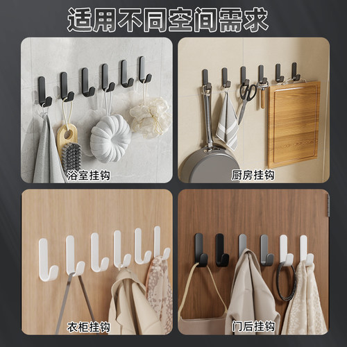 包包挂钩免打孔无痕强力承重宿舍好物粘胶门后粘钩挂书包衣服钥匙 - 图2
