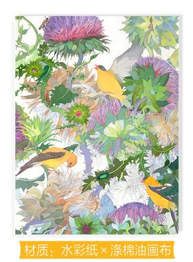 JoanBecker水彩画家艺术版画