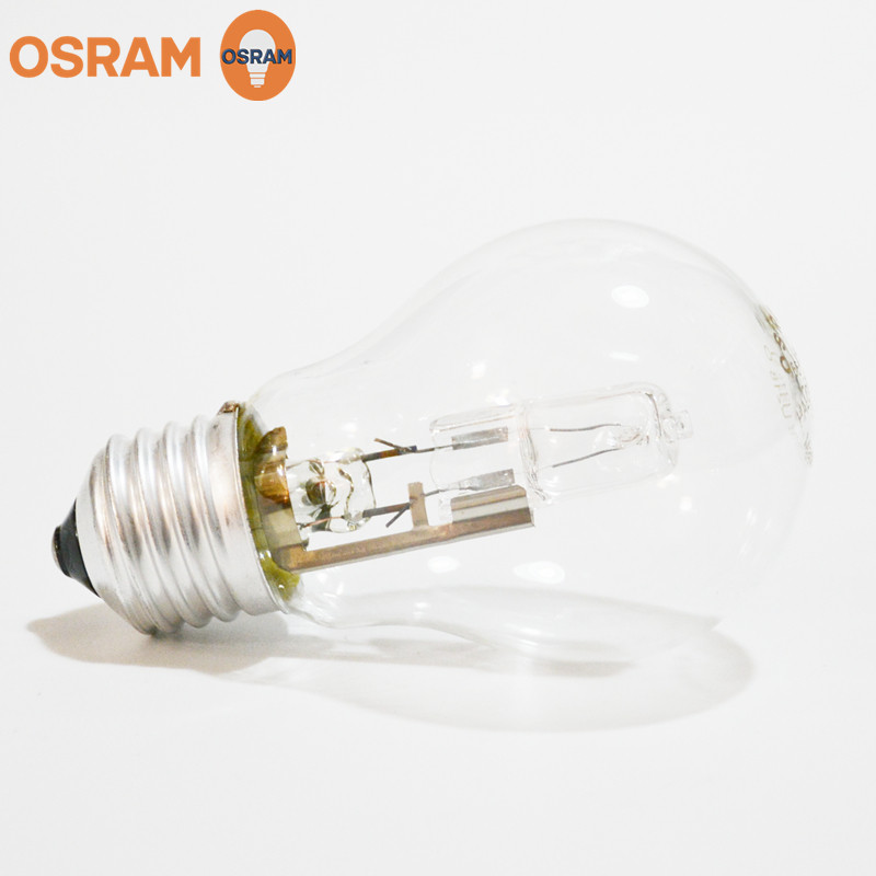 OSRAM欧司朗46W卤素灯泡透明A型卤钨灯30W钨丝灯球泡E27可调光源_虎窝淘