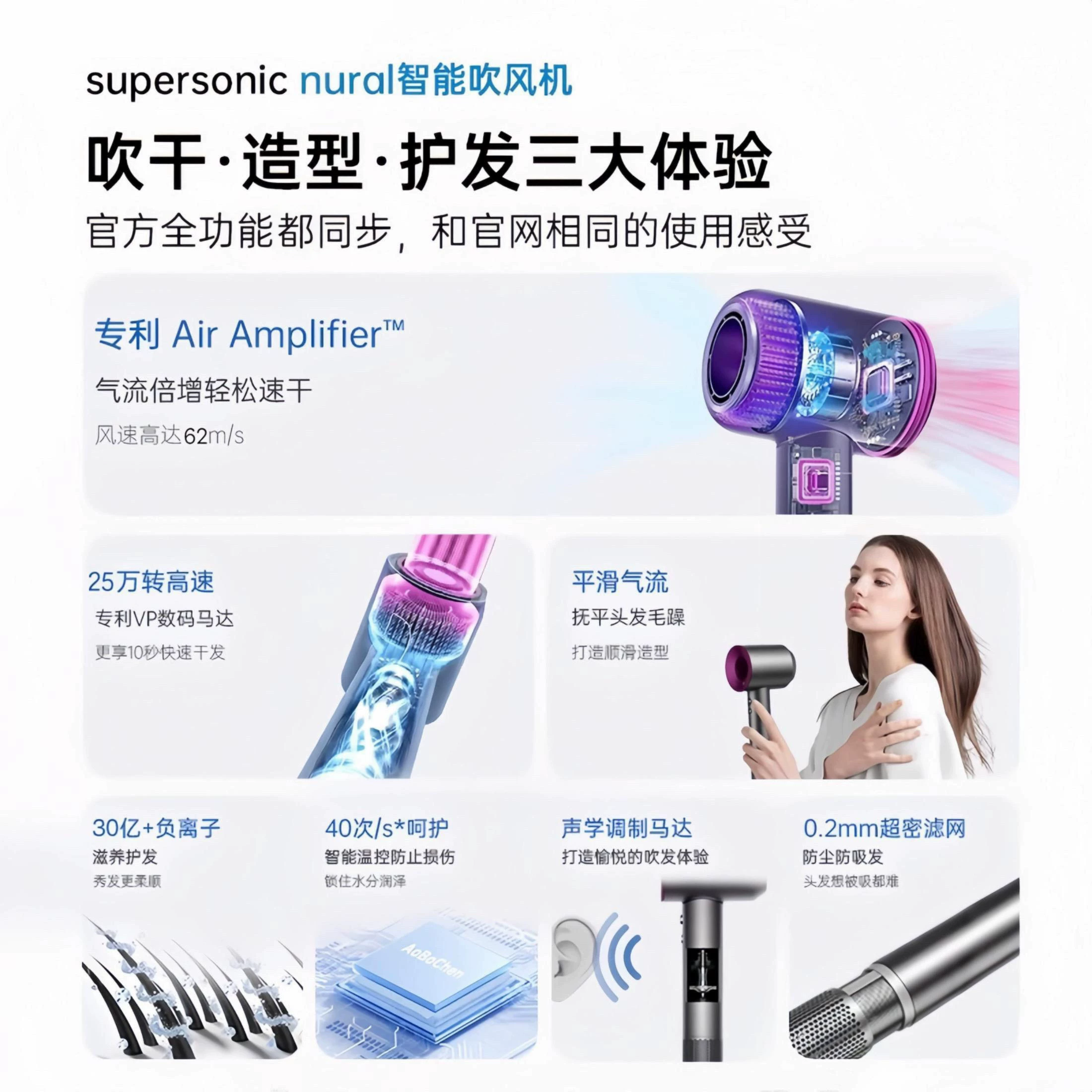 【专业护发】高速吹风机负离子护发静音速干大风力家用学生宿舍用,淘宝优惠券,粉丝福利购,淘宝优惠卷