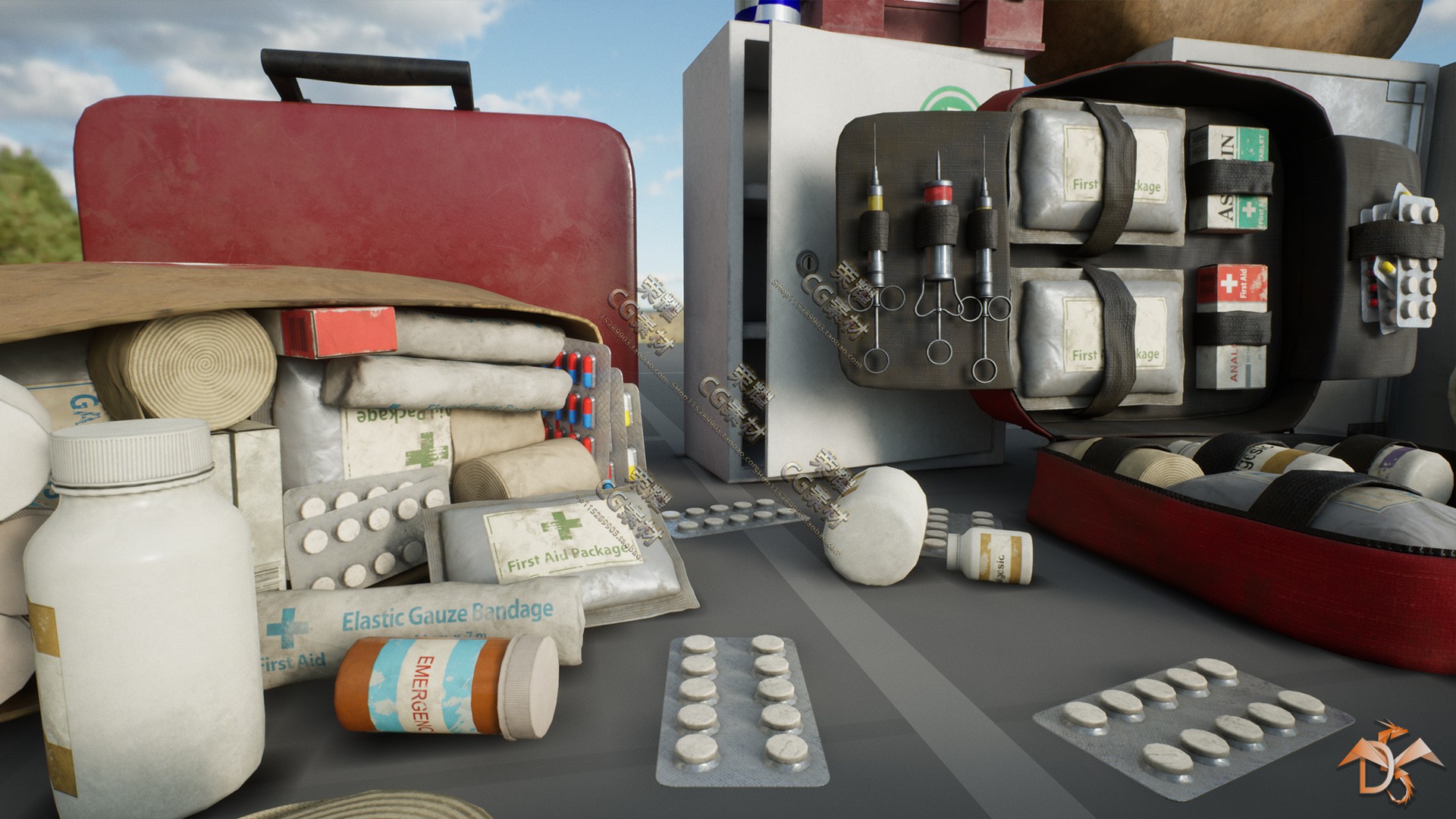 医疗包 药品 补给箱 道具 虚幻4 UE4 First Aid Health Kits - 图1