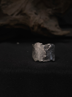 本饰纯手工质感肌理个性990戒指