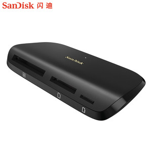闪迪影像伴侣USB-C多合一读卡器UHS-II 电脑SD卡TF卡通用SDDR-631