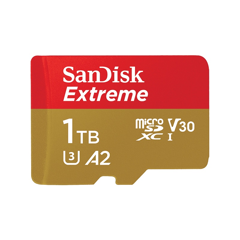 SanDisk闪迪1t内存卡micro sd卡gopro运动相机卡无人机存储卡TF卡