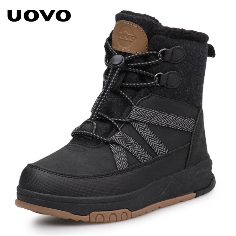UOVO童鞋2025冬季新款男童加绒保暖棉鞋儿童高帮运动鞋秋冬休闲鞋,淘宝优惠券,粉丝福利购,淘宝优惠卷