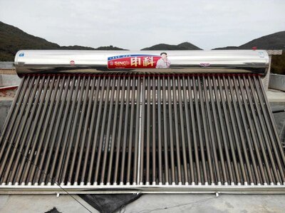 申科 太阳能热水器 家用304不锈钢水箱 全自动上水电加热紫金管 - 图2