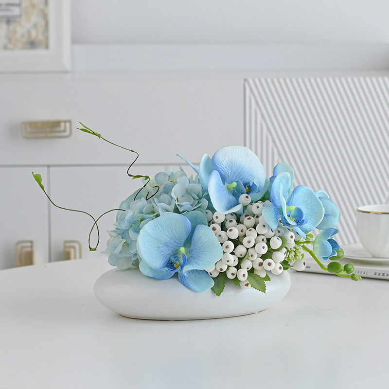 大圆餐桌花中间摆花轻奢花台花仿真花酒店饭店桌面装饰转盘花绢花,淘宝优惠券,粉丝福利购,淘宝优惠卷