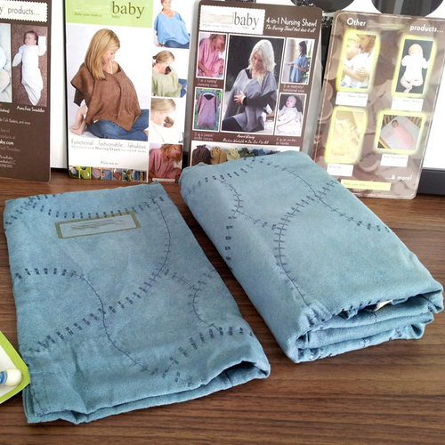 跨境出口喂奶披肩品牌货鹿皮绒舒服多用遮羞披肩 - 图0