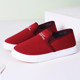 Old Beijing cloth shoes with velvet, warm and soft sole for students