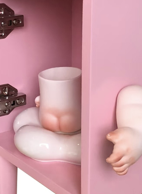 LIUXINYU｜景德镇手工陶瓷娃娃手手冰箱贴/装饰品｜釉上新彩