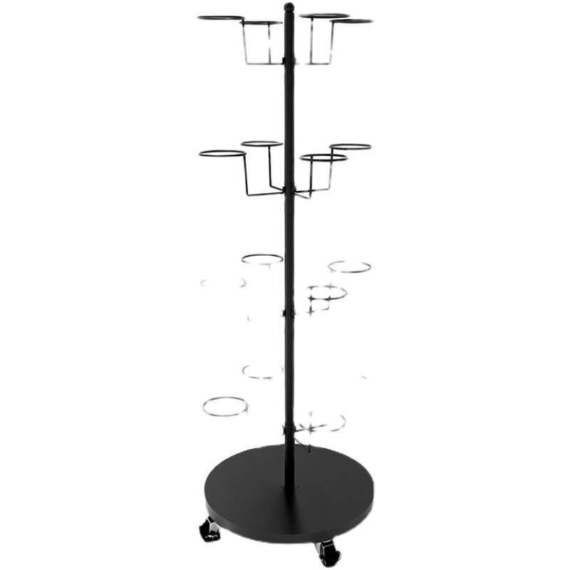 Hat rack floor-standing helmet display rack bold