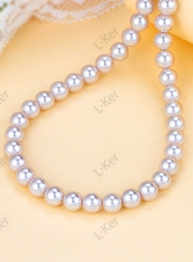 曼塔玫瑰珍珠项链锁骨链