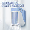 Suction cup wall-mounted press-discharge toilet brush with no dead ends
