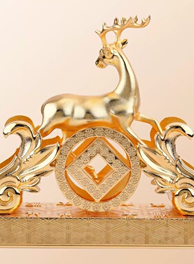 原装正品李居明2026年鹿王镇摆件