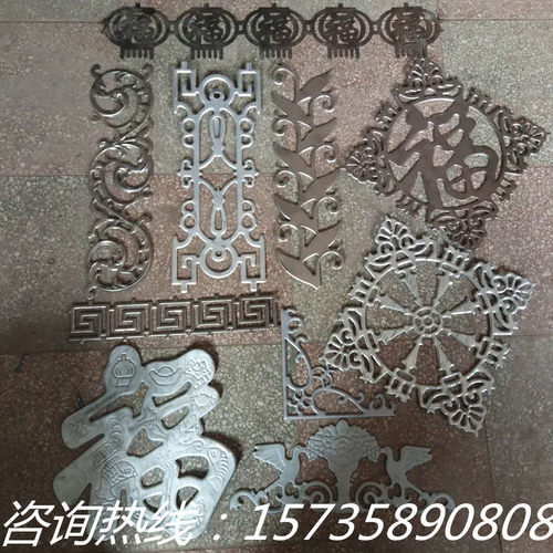 铁艺大门配件镀锌铁皮冲压福字花大铁门花铁板冲压大门配件花厂家 - 图1