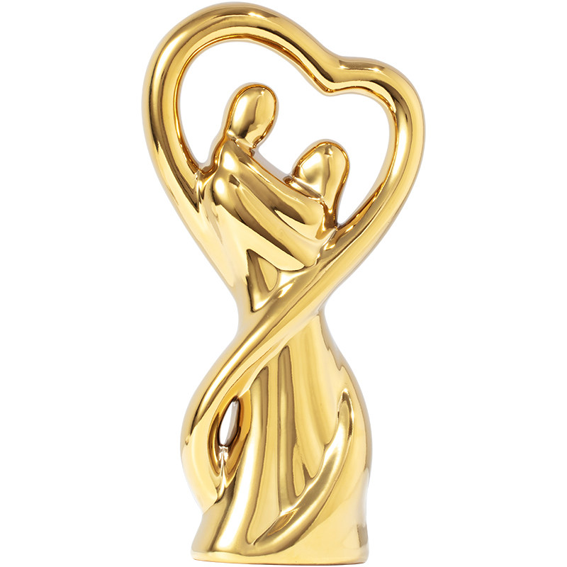 现代家居装饰品陶瓷工艺客厅摆件结婚礼物 陶瓷摆件白银情侣拥抱,淘宝优惠券,粉丝福利购,淘宝优惠卷