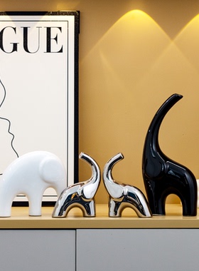 大象摆件客厅轻奢高档乔迁装饰品