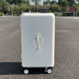 Вместительный и большой белый чемодан подходит для мужчин и женщин, 24 дюймов, подходит для студента