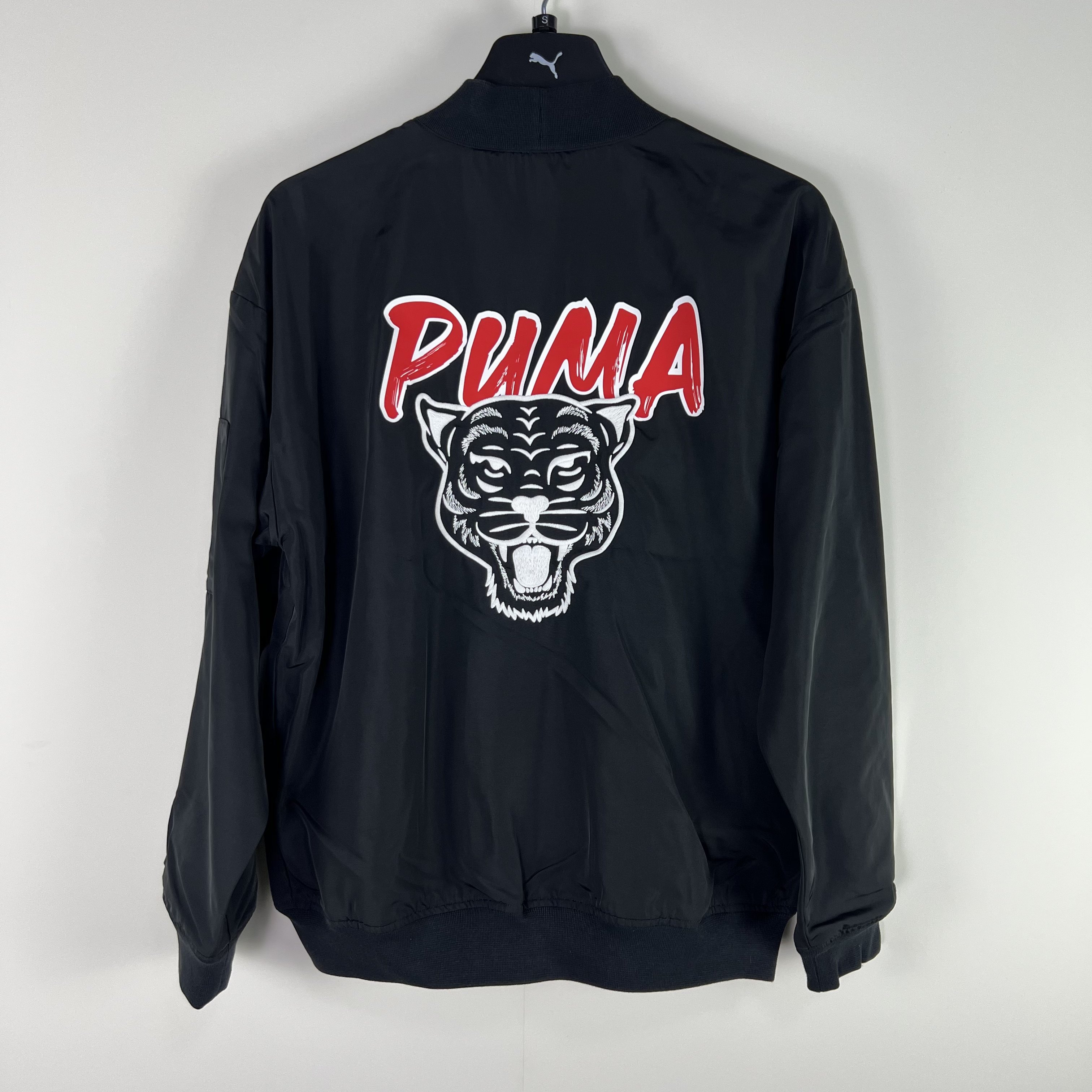 puma彪马联名款正品男女刺绣老虎头黑色立领梭织夹克外套 534668,淘宝优惠券,粉丝福利购,淘宝优惠卷
