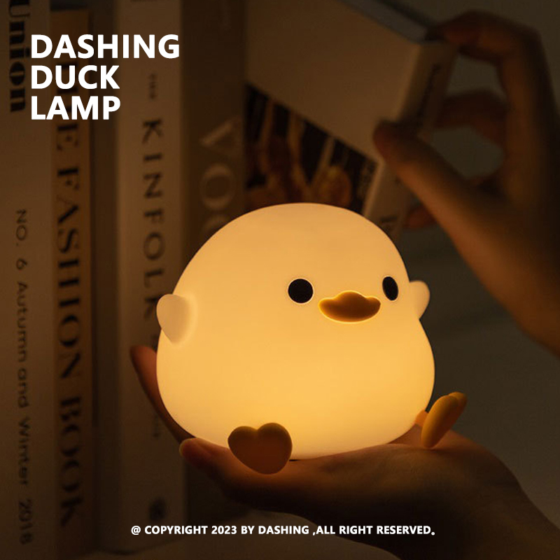 DASHING| DUCK LAMP豆豆鸭趣味伴睡夜灯拍打感应延时关灯设计-图2