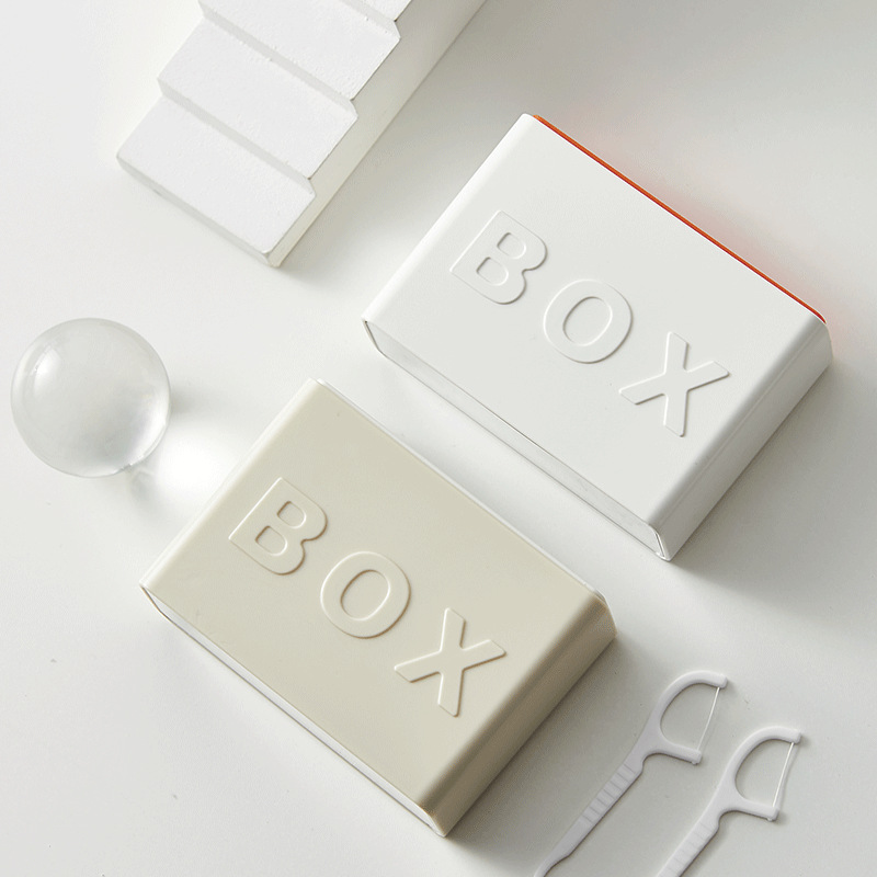 Floss Box | 便携旅行牙线储存盒 按压弹出 自带镜面 快取设计 - 图1