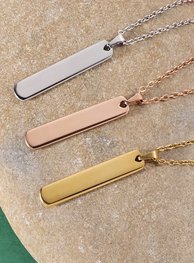 抛光工艺个性棒吊坠配饰