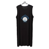 Мужской летний мультяшный длинный банный халат без рукавов, платье без рукавов, средней длины, оверсайз