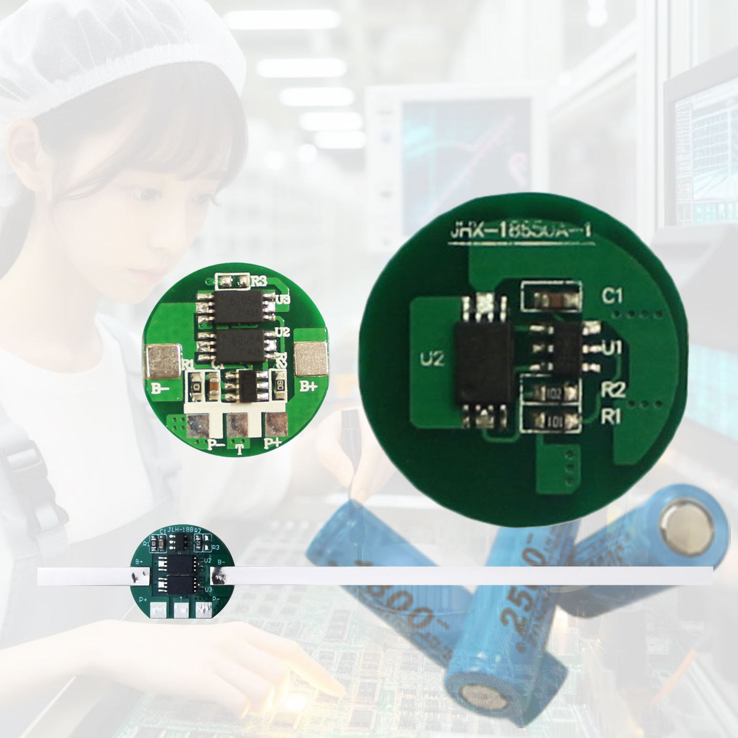 单串3.7V圆柱锂电池保护板 4.2V限压PCM 18650 14500 16340 18350,淘宝优惠券,粉丝福利购,淘宝优惠卷