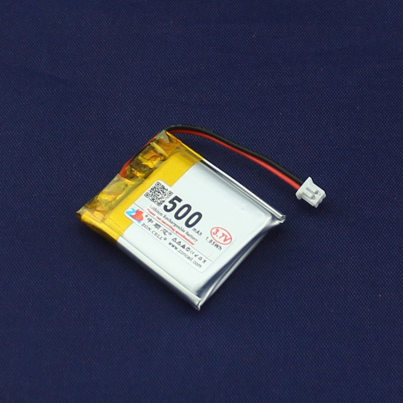 中顺403035音箱MP3行车胎压仪数码高温型聚合物锂电池3.7V 500mAh - 图1