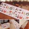 Kitchen floor mat cotton and linen woven carpet anti-oil anti-slip foot mat Japanese rectangular absorbent mat bathroom door