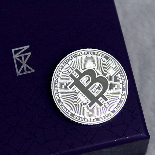 天鑫洋足银9999白银银币1盎司比特币样式造型纪念币bitcoin实心 - 图2