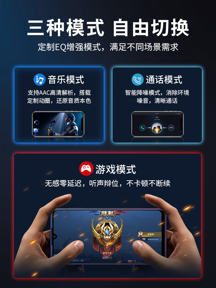 兰士顿真耳机华为苹果vivo小米索尼 兰士顿蓝牙耳机