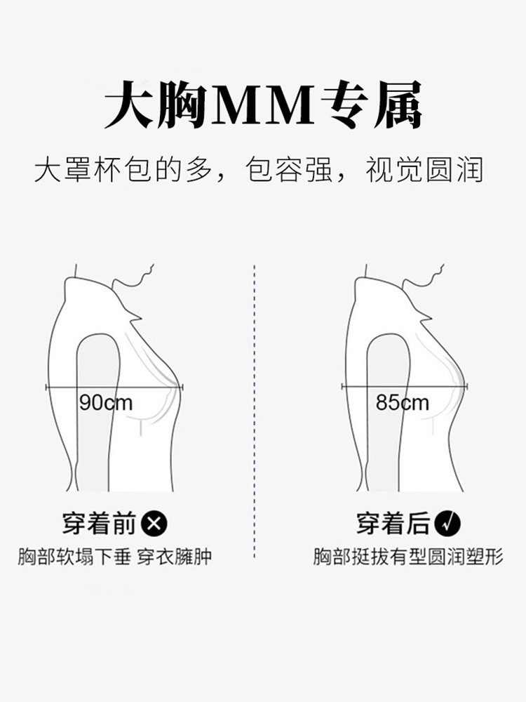 妈妈纯棉大胸加肥加大内衣200中老年人前扣超大码文胸乳罩250斤薄