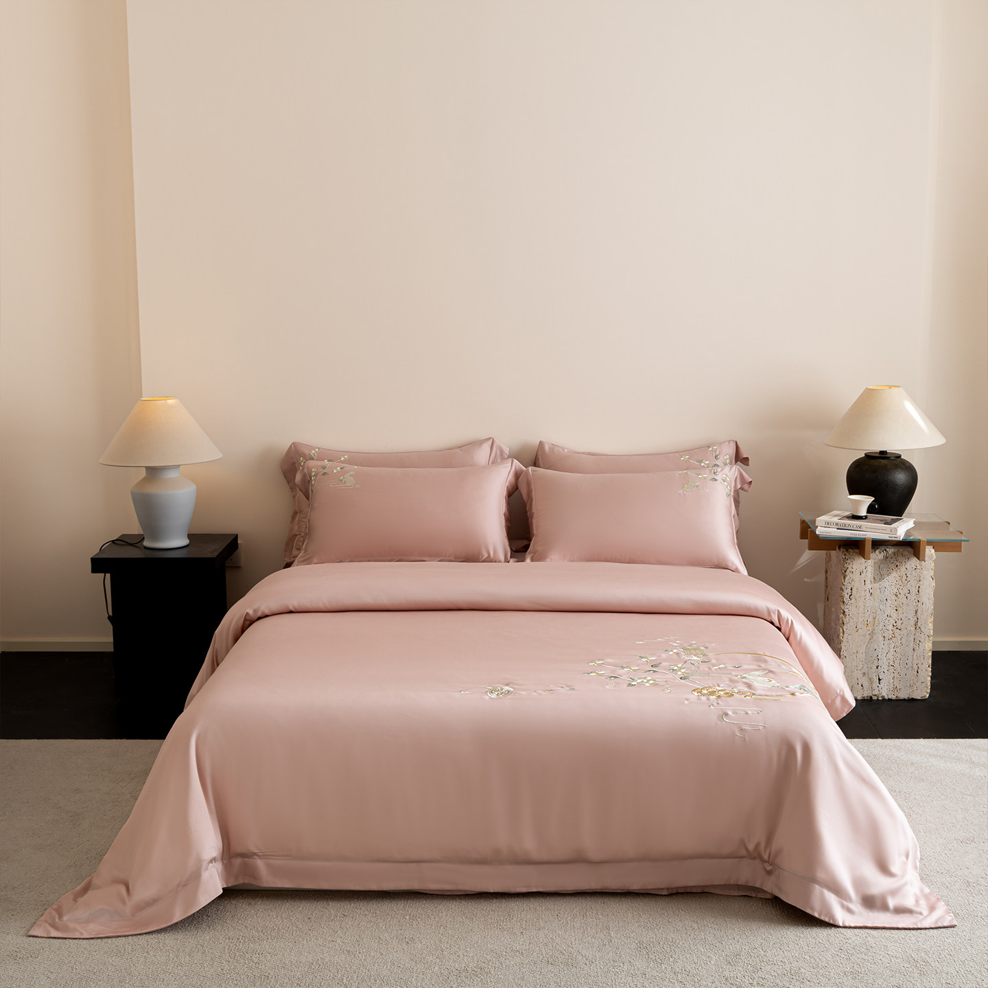 新中式A类长绒棉纯棉四件套婚庆全棉床单被套高级感结婚床上用品4,淘宝优惠券,粉丝福利购,淘宝优惠卷