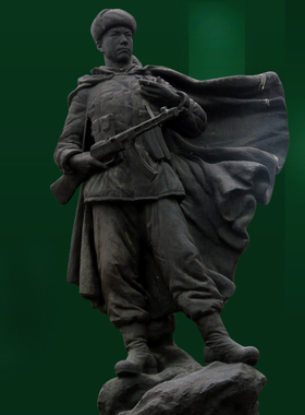 户外铸铜雕像定制红色主题八路军烈士玻璃钢雕塑部队广场装饰摆件