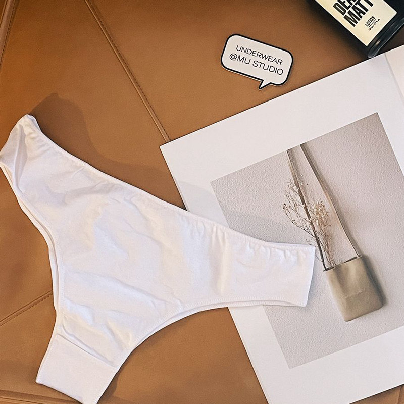 纯棉内裤欧美半包臀大码丁字裤纯色薄款透气运动健身舒适女士内裤,淘宝优惠券,粉丝福利购,淘宝优惠卷