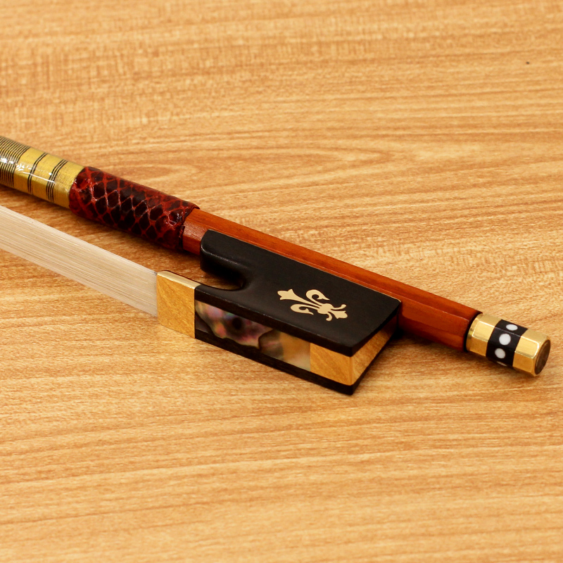 青歌G213巴西苏木小提琴弓子演奏乐团马尾弓毛中提琴弓大提琴弓 - 图0