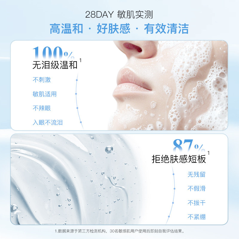 优斐斯氨基酸洁面凝胶洗面奶深层清洁敏感肌洁面乳旗舰店正品男女,淘宝优惠券,粉丝福利购,淘宝优惠卷