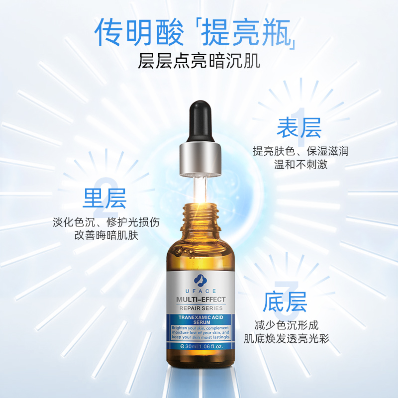 【立即抢购】优斐斯传明酸精华液氨甲环酸提亮肤色30ml*2瓶套装-图1