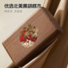 Solid wood gold jewelry storage box portable storage box