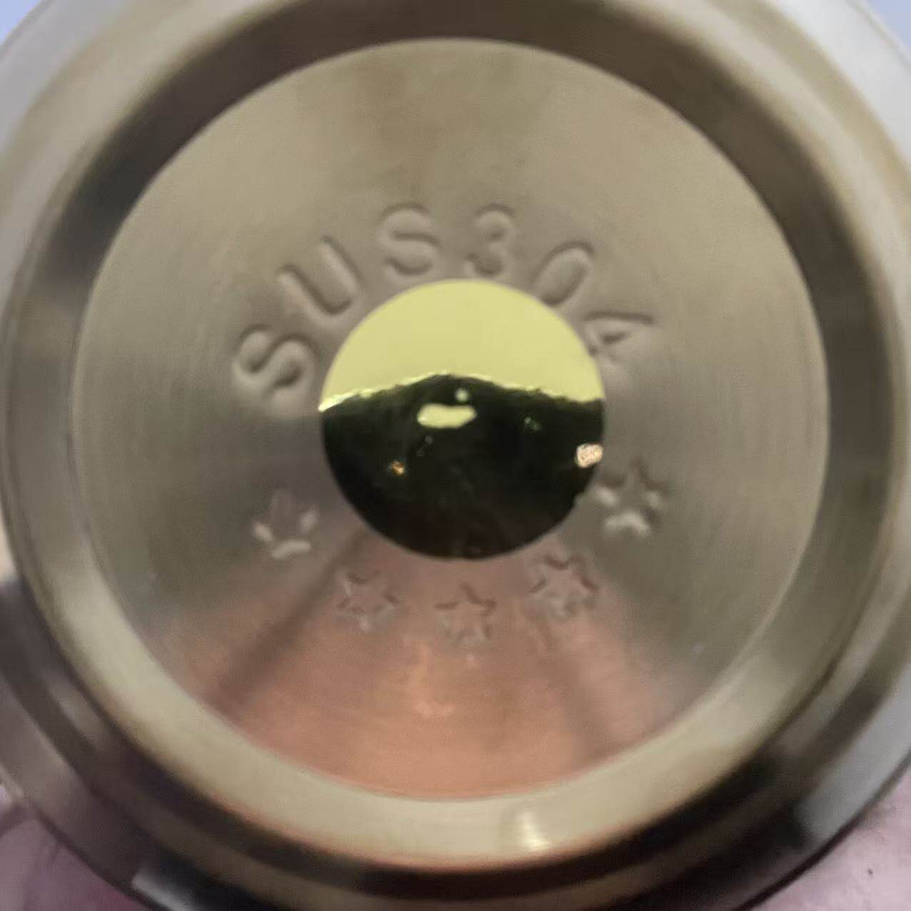 金饭碗纯正304不锈钢米饭碗现代简约双层隔热防烫防摔坏餐具金色