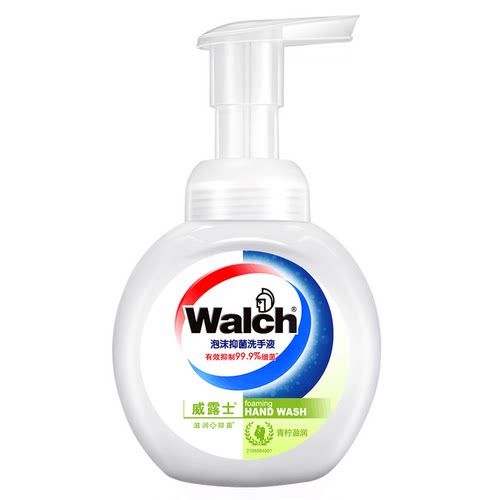 Walch/威露士泡沫洗手液300mlx3瓶青柠滋润儿童抑菌护手包邮-图1