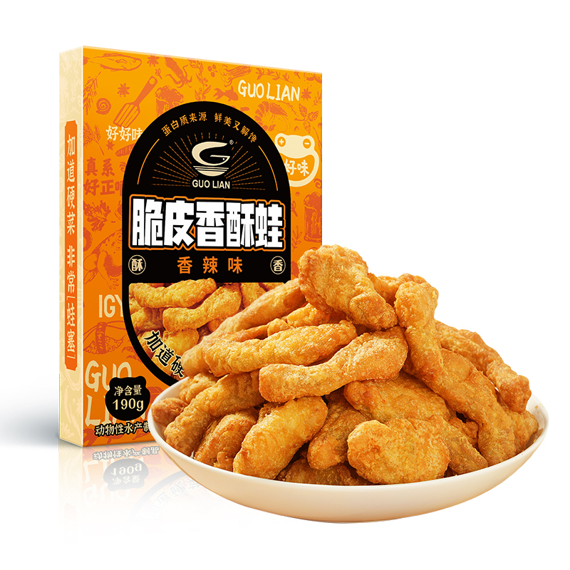 國聯水產香辣牛蛙熟食饞嘴牛蛙鮮活新鮮冷凍下飯下酒菜酥肉半成品_GUOLIAN官方旗艦店_水產肉類/新鮮蔬果/熟食
