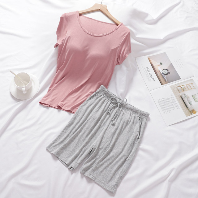 ຊຸດນອນ modal padded ລະດູຮ້ອນຂອງແມ່ຍິງ