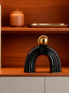 现代简约轻奢拱门造型装饰摆件