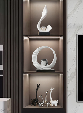 现代文艺酒柜摆件轻奢高档